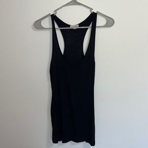 Black Racer Back Tank Top